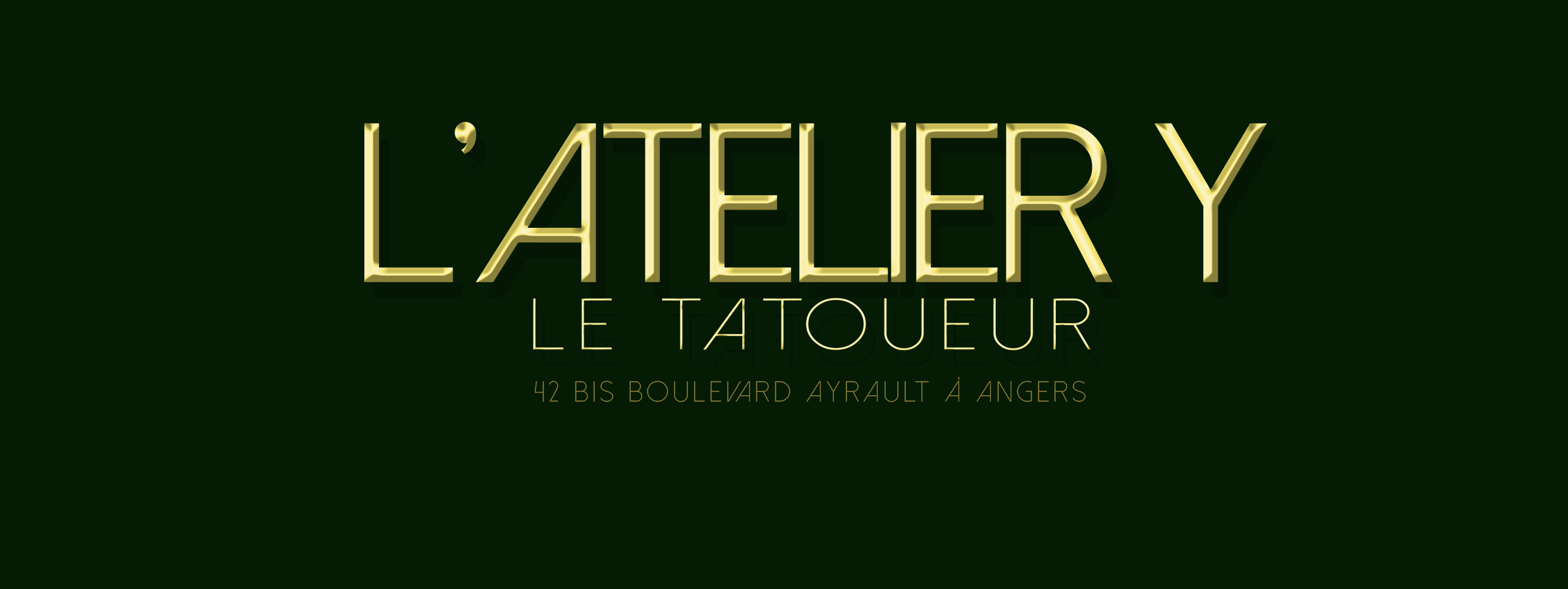 Logo de L'Atelier Y Angers, représentant la fusion créative entre art et tatouage. Un design unique incarnant l'essence de l'atelier, où l'innovation nordique rencontre l'expression artistique.